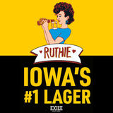 Exile Brewing Ruthie Golden Lager 5.1% 355ml ×12